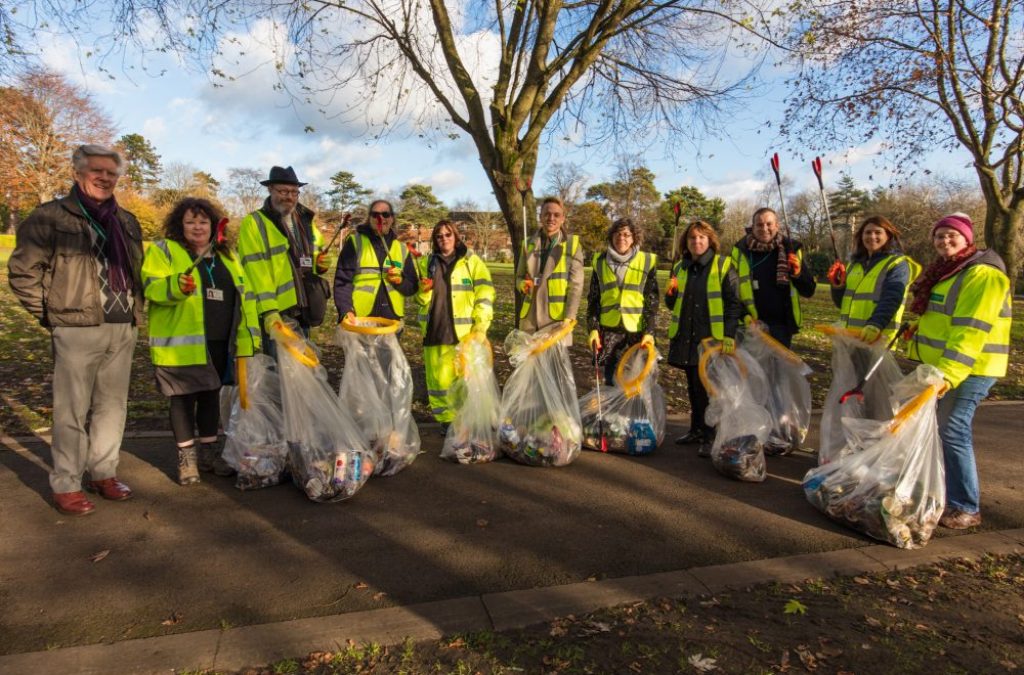 Council staff help to Clean Up in their lunch breaks