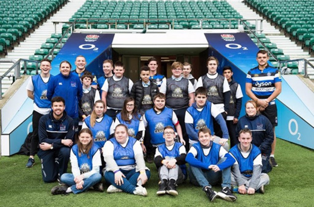 Bath Rugby coach Mixed Ability children to promote inclusivity within rugby