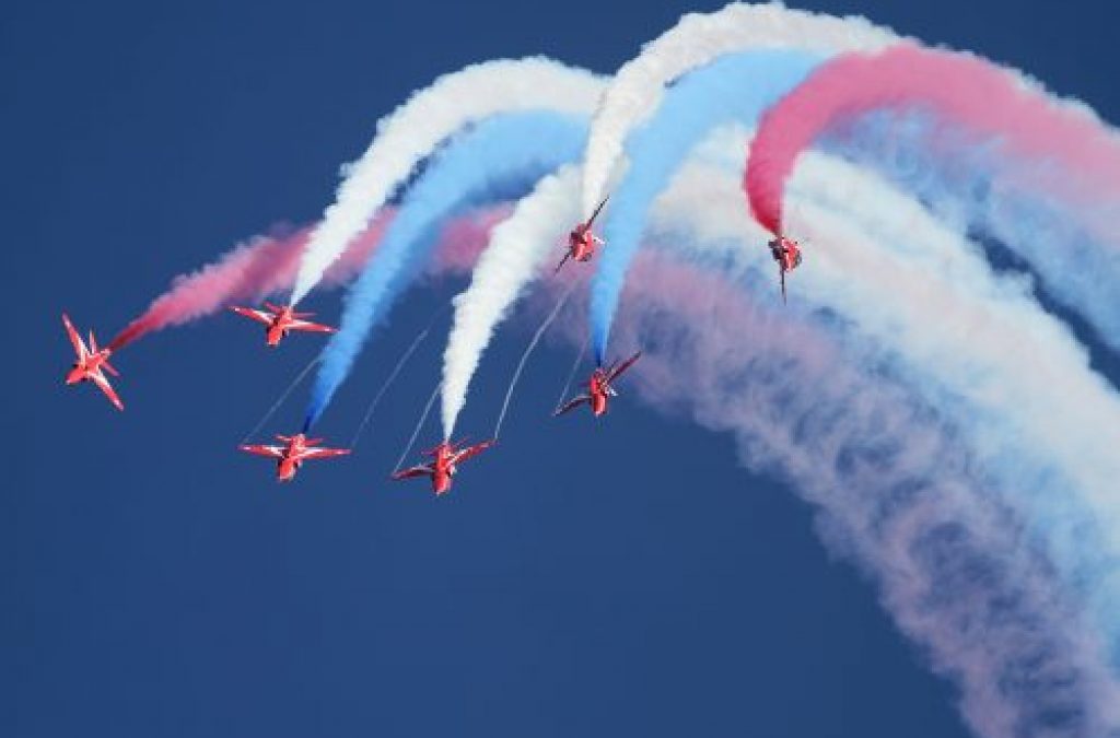 RAF100 – The Red Arrows headline tribute to the Royal Air Force’s centenary at Royal Naval Air Station Yeovilton