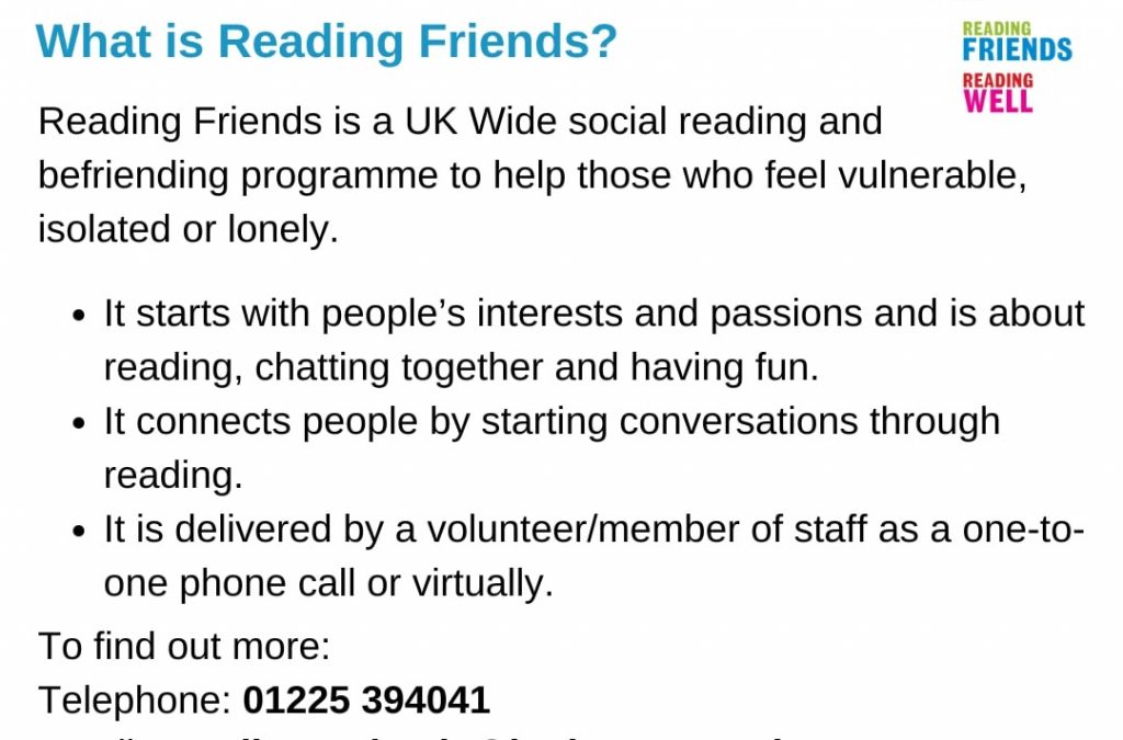 New Reading Friends project to combat loneliness through literature