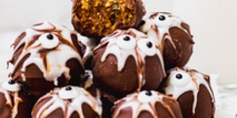 Pumpkin and Red Berry Spider Truffles