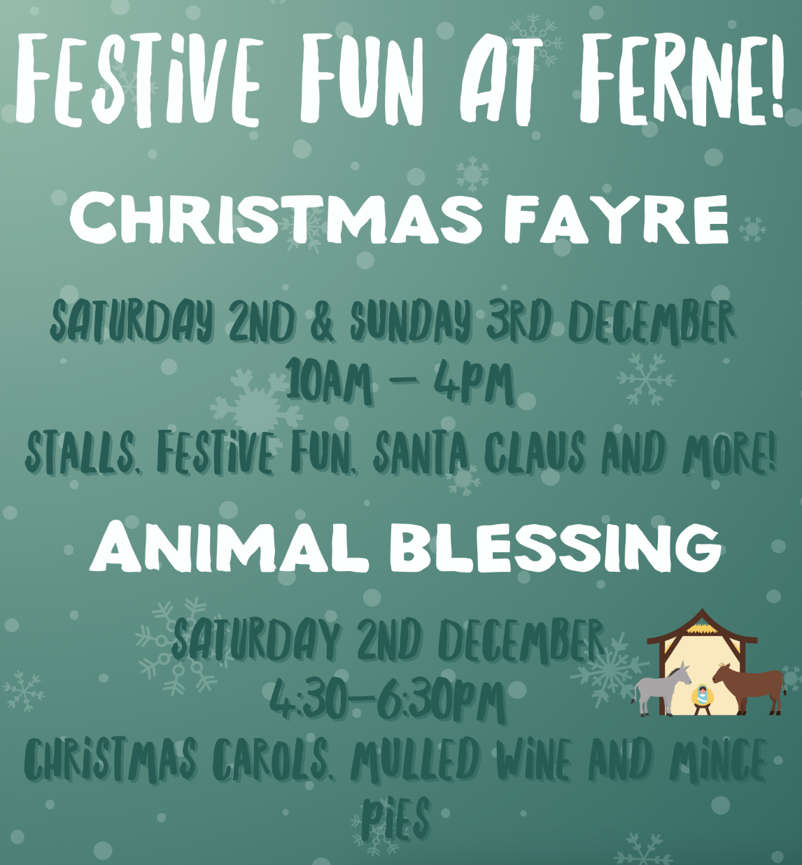 Christmas Fayre and Animal Blessing